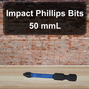 Embouts Phillips à percussion, qualité industrielle, bricolage, 1/4 pouce, 50 mmL, matériau S2, ODM OEM - Product Image 2