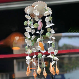 กระดิ่งลมเปลือกหอยขายดีประดับสวนกระดิ่งลมกลางแจ้งห้องโถงแขวนผนังเปลือกหอยธรรมชาติ - Product Image 6