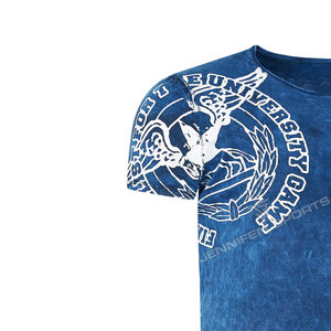 T-shirt décontracté pour homme, 100 % coton, léger et respirant, avec impression numérique et logo personnalisé de votre marque, effet délavé à l'acide, vente en gros - Product Image 2