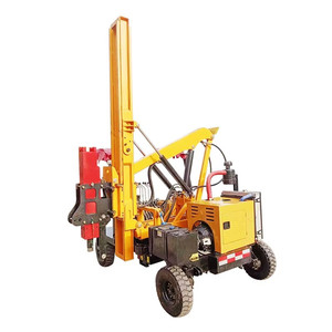 Hydraulic Guardrail <b>Post</b> <b>Driver</b> Machine | Highway Guardrail Installation Pile <b>Driver</b> for Road Safety Construction - Product Image 1