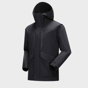 เสื้อแจ็คเก็ตมีฮู้ดให้ความอบอุ่นสำหรับผู้ชาย, เสื้อโค้ทคอปกตั้งสำหรับใส่กลางแจ้งเสื้อกันลมผ้าหนาไซส์ใหญ่พิเศษ - Product Image 2