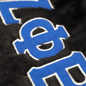 Sac en fourrure ZPB-noir | Sac à main Zeta Phi Beta en polyester 100% | Design doux en peluche avec intérieur spacieux | Accessoire de sororité - Product Image 4