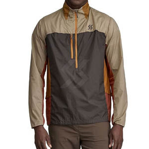 Veste de pluie légère et durable pour hommes pour l'hiver Col montant à fermeture éclair complète en nylon Polyester Logo avant Position - Product Image 3