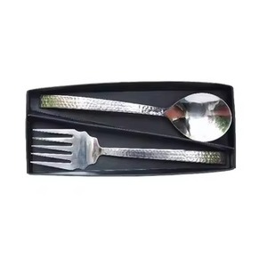 Serveur à salade en métal plaqué or pour servir la salade Nouveau look Ensemble de couverts en métal Serveurs de couverts pour la maison Hôtel Ustensiles de cuisine - Product Image 4