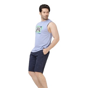 2025 verano personalizado impreso hombres 100% algodón acanalado camiseta sin mangas de alta calidad transpirable gimnasio entrenamiento Fitness tejido Top Casual - Product Image 2