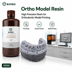 Resina de Modelo Ortho Lavable con Agua Matrix para Impresoras DLP LCD de 405nm con Alta Precisión y Salida Estable para Modelos de Laboratorio Dental - Product Image 1