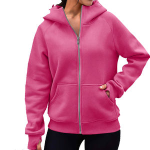 เสื้อฮู้ดแขนยาวของผู้หญิงผ้าฝ้ายเนื้อนุ่มผสมสบายเหมาะสำหรับสวมใส่ในชีวิตประจำวันและใช้งานกลางแจ้ง - Product Image 5