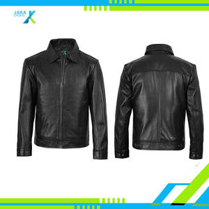 Chaqueta de invierno de piel de cordero auténtica para hombre, abrigo de cuero suave de estilo clásico Vintage, moda informal, transpirable, personalizable - Product Image 6
