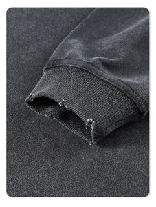 Custom High Quality Customized Sun Fade Acid Wash Sweatshirt Oversized Streetwear Drop Shoulder Men's French Terry Sweatshirts - Product Image 6