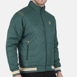 Veste d'hiver matelassée pour homme, design personnalisé, col montant, logo sur le devant, haute qualité, service OEM, écologique, respirante, fabriquée avec des matériaux durables - Product Image 2