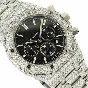 Reloj de Lujo Hip Hop con Moissanita, Moderno, con Incrustaciones de Diamantes VVS, de Acero Inoxidable, Cuarzo, para Hombre, Joyería de Moda - Product Image 5