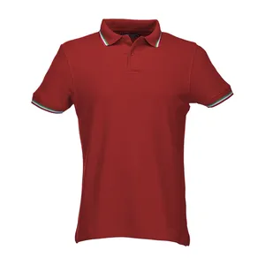 Polo Piqué Tricolore Personalizzata Promozionale - Product Image 2