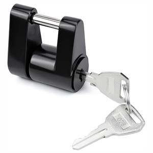 Vypart 1-Piece <b>Black</b> Latch Trailer Hitch Coupler Lock 1/4 Inch Pin Diameter <b>Knob</b> Controller-Cargo Control Accessory - Product Image 1