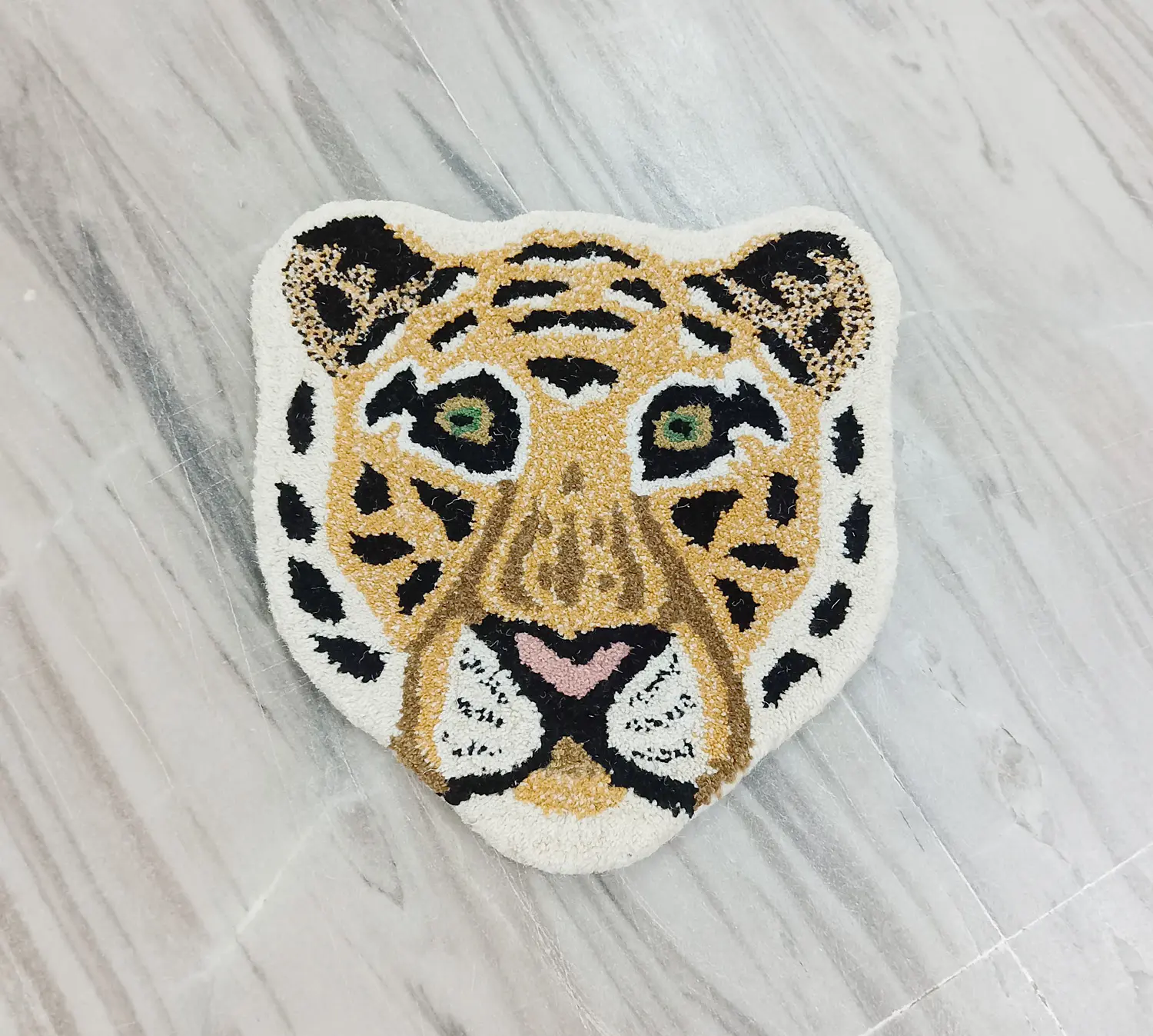 Vente chaude Cadeau De Noël Tigre Tapis 30x30 Cm Tapis De Porte Enfants Chambre Décor Tapis Prix Usine Disponible