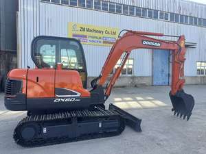 Prix bas, 90% neuf, petite excavatrice sur chenilles d'occasion Doosan DX60, 6 tonnes avec moteur, modèle 2023, composants certifiés à vendre - Product Image 6