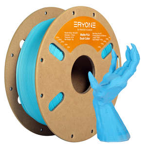 Eryone PLA Matte Double-Couleur Filament 1kg/Bobine Mixable quantité minimale de commande 20 Rouleaux 30-100 mm/s Vitesse D'impression 190-220C Température De La Buse - Product Image 3