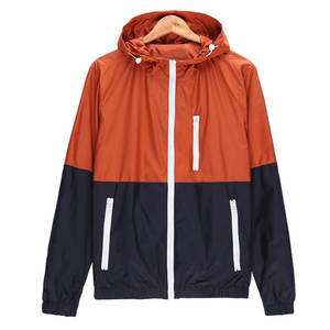 Chaqueta Cortavientos Ligera para Hombre, Estilo Casual, Primavera-Otoño 2026, Nueva Llegada, con Capucha, Cierre de Cremallera y Colores en Contraste, Prenda Exterior Económica - Product Image 6