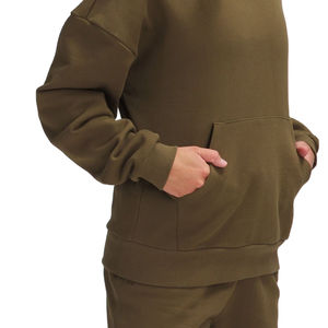 2025 MOQ bajo Sudadera con capucha para mujer Conjunto de 2 piezas Sudadera con capucha personalizada Color liso Ropa informal Sudaderas con capucha para mujer - Product Image 5