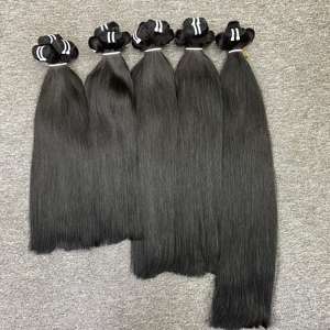 ผมปลอมสี1B บริสุทธิ์จากเวียดนามผมต่อ100% ยาว100กรัมยาว8-36นิ้ว - Product Image 6