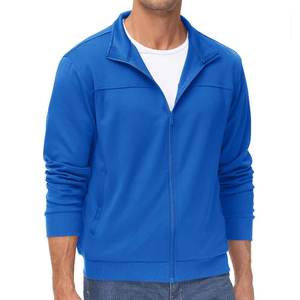 Coupe confortable fermeture éclair avant respirant col montant coupe-vent 2025 Polyester Spandex veste pour hommes vestes pour hommes - Product Image 1