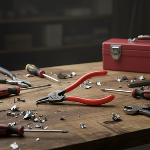 Alicates de punta curva USAG 90 con diseño de círculos externos - Product Image 3