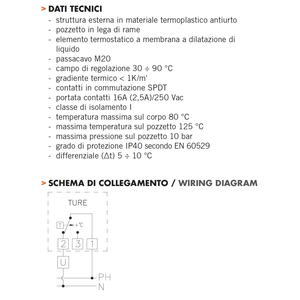 Termostato de Inmersión Cewal 10 True 30/90 para Piezas de Calentadores de Agua - Product Image 3