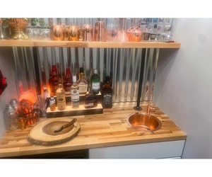 Elegante Lavabo de Cobre Martillado a Mano para Baño y Cocina, Material Duradero - Product Image 2