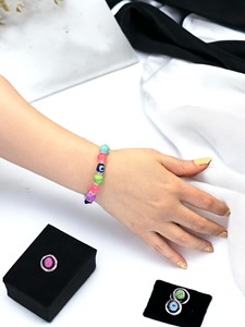 DAFNI BIG PAZAR Elastic Beaded Stone Crystal <b>Bracelet</b> Different Designs Unisex Gift Istanbul Model Number 44 - Product Image 6