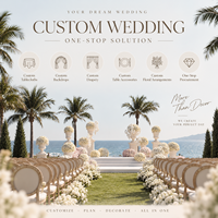 Solution Complète d'Approvisionnement Unique : Solutions Personnalisées pour Scènes de Mariage, Centres de Table de Mariage, Décorations et Fournitures de Mariage