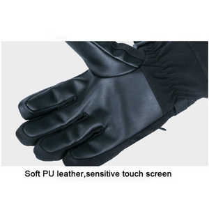 Gants d'hiver chauds de haute qualité avec poignets longs, mitaines professionnelles en cuir de vache pour le ski et le patinage - Product Image 6