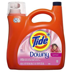 April Fresh 115 FlOz Tide Plus Downy Detergente líquido de alta eficiencia para ropa abastecido con fórmula de alta eficiencia - Product Image 6