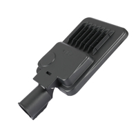 Lampu Jalan LED Aluminium Tahan Air IP66 Lumen Tinggi dengan Diffuser Kaca Tempered Suhu Warna 3000K/4000K/6500K Dapat Diredupkan CRI 80