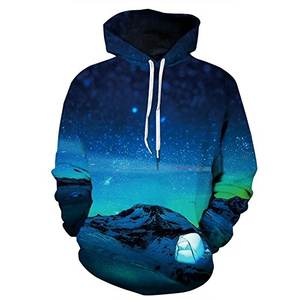 Sweat à capuche surdimensionné en polaire polyester imprimé personnalisé pour l'hiver, avec poche, tissu de doublure en polaire à grammage élevé, couches respirantes, chaud - Product Image 4