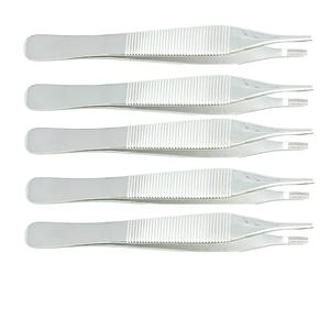 5 pinzas de tejido Adson instrumentos quirúrgicos/médicos SS 4,75 "dentados - Product Image 2