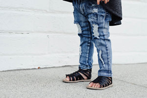 New Brand Boys Kids Designer Stretch Slim Fit Dark Wash Denim Cotton Jeans Cintura elástica con etiquetas de marca de Bangladesh - Product Image 4