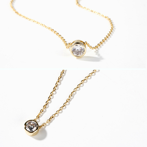 Jeulia Custom <b>Initial</b> Gold Plated Rope <b>Chain</b> Necklace with Zircon - Product Image 5
