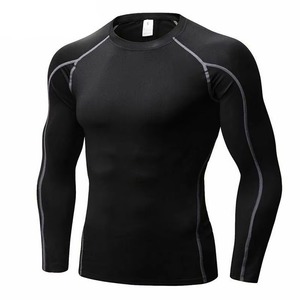 Vente en gros sublimé Hommes Rash Guard Chemise de compression à manches longues MMA Training Tops Logo personnalisé - Product Image 3