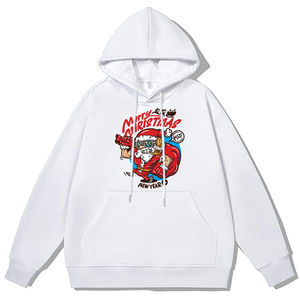 Custom <b>Christmas</b> <b>Hoodies</b> Oversized Streetwear Fleece Pullover with Stand Collar Embroidered Manufacturer's <b>Christmas</b> <b>Hoodies</b> - Product Image 6