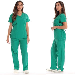 Uniforme Offre Spéciale d'infirmière médicale unisexe OEM nouveau design ensemble de gommage en tissu de toile pour les uniformes d'hôpitaux de médecins et d'infirmières - Product Image 6