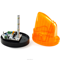 Lampe d'alarme clignotante LED de sécurité HOT, 12V DC ou 220V AC, pour portail battant, orange, pour porte automatique (SET)