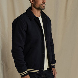 Vestes de baseball varsity en chenille brodée personnalisées, chaudes pour l'hiver, pour hommes - Product Image 4