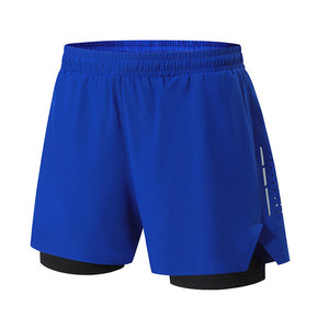 Nuevos Shorts Deportivos para Hombre en 4 Colores Disponibles, Shorts de Gimnasio de Lona Sólida, Teñidos, de Secado Rápido, para Entrenamiento, Trotar, Verano - Product Image 3