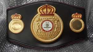 Custom Boxing Championship <b>Belt</b> With <b>Red</b> Leather Strap And Gold Plated Plate - Product Image 2