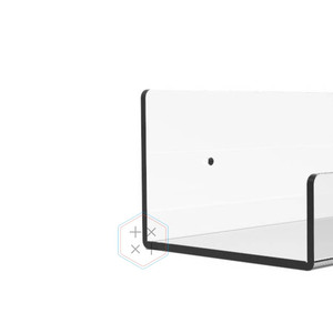 Estante Flotante de Pared Transparente de PS Moderno - Fácil de Montar, Estilo Costero para Uso en Tiendas Minoristas y Publicidad - Product Image 4