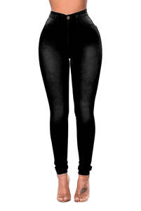 Jeans droits taille haute de bonne qualité, pantalon en denim pour femmes, jean extensible slim, pantalon pour femmes, vente en gros, skinny ajusté, fessier - Product Image 3