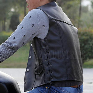 Bonne qualité 100% cuir fait mode gilet prix raisonnable hommes vêtements gilet en cuir en vente - Product Image 6
