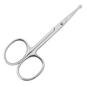 Tijeras de Belleza de Primera Calidad, Afiladas y Seguras, de Acero Inoxidable con Punta Redonda para Recortar y Eliminar el Vello de Cejas y Nariz - Product Image 1
