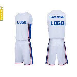 Maillots de basket-ball Samavia en polyester imprimés personnalisés ensemble de vêtements d'équipe pour adultes uniformes d'été respirants à séchage rapide - Product Image 4