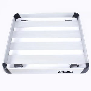 Heavy-duty Aluminum <b>Roof</b> Luggage & Cargo Carrier <b>Basket</b> with 100kg Capacity - Product Image 1