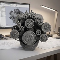 Modèles finis imprimés en 3D sur mesure, haute précision, tolérance de 0,01 mm, rugosité de surface, post-traitement inclus, prise en charge de plusieurs formats